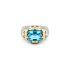 Gold Ring with Blue Stone