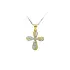 Golden Cross with Zircons