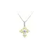 Cross with Zircones in Gold