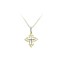 Cross with Zircones in Gold