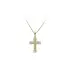 Pendant Cross of Combined Gold