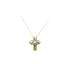 Pendant Cross of Combined Gold