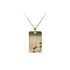 Gold Pendant Plate for Engraving