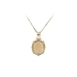 Gold Pendant Plate for Engraving