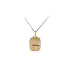 Gold Pendant Plate for Engraving