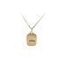Gold Pendant Plate for Engraving