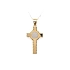 Pendant Cross of Combined Gold