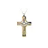 Gold Pendant Cross with Jesus Christ