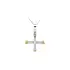 Pendant Cross of Combined Gold