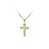 Gold Pendant Cross with Jesus Christ