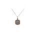 Gold Pendant with Grey Stone