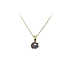 Gold Pendant Black Pearl