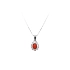 Pendant with White Gold Coral