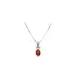 Pendant with White Gold Coral