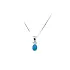 Pendant with Turquoise from White Gold