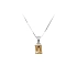 Pendant with Yellow Stone from White Gold