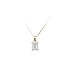 Gold Pendant with Zircon