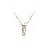 Gold Pendant with Zircones made of Combined Gold