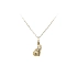 Gold Pendant Football with Ball
