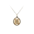 Gold Pendant Medallion Virgin Mary