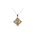 Gold Pendant Madonna Mary with Baby Jesus
