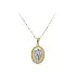 Pendant Madonna Virgin Mary of Combined Gold