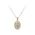 Pendant Madonna Virgin Mary of Combined Gold