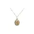Gold Pendant Medallion Virgin Mary