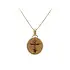 Elegant Medallion with Orthodox Cross in Gold