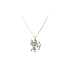 Pendant Angel with Zircones made of Combined Gold