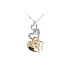 Gold Pendant Heart Connected by Love