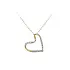 Gold Pendant Heart with Zircons