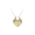 Gold Pendant Heart for Two