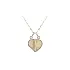 Gold Pendant Heart for Two