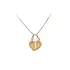 Gold Pendant Heart for Two