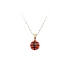 Gold Pendant Basketball Ball