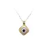 Gold Pendant with Black Stone