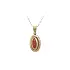 Gold Pendant with Coral
