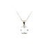 Gold Pendant with Opal and Zircons