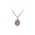 Gold Pendant with Grey Stone