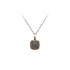 Gold Pendant with Grey Stone