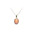Gold Pendant with Coral