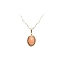 Gold Pendant with Coral