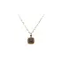 Gold Pendant with Brown Stone
