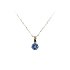 Gold Pendant with Blue Stone