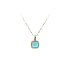 Gold Pendant with Blue Stone