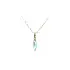 Gold Pendant with Blue Stone