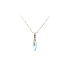 Gold Pendant with Blue Stone