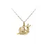 Gold Pendant in Snail Shape