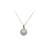 Gold Pendant with Zircons